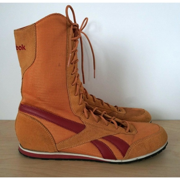 reebok high tops orange